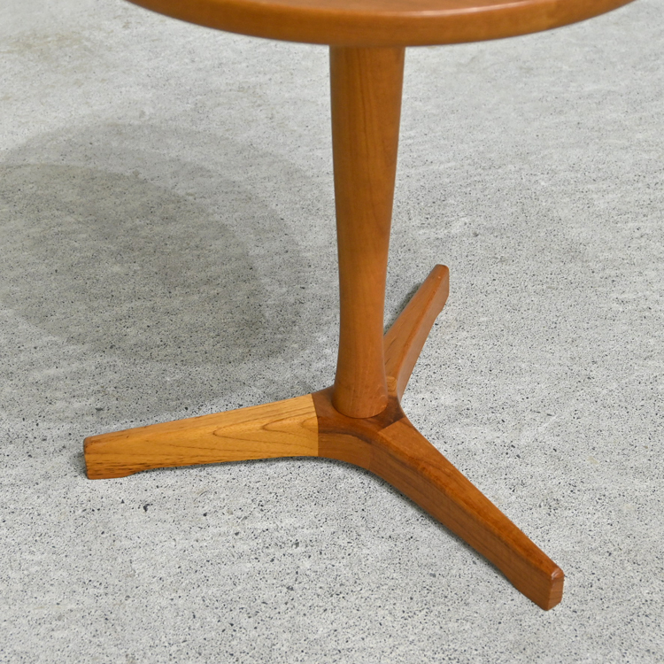 デンマーク Artex チーク無垢材 円形サイドテーブル Hans C. Andersen 60年代のヴィンテージ/北欧 ウェグナー フィンユール アクタス Idee_画像5