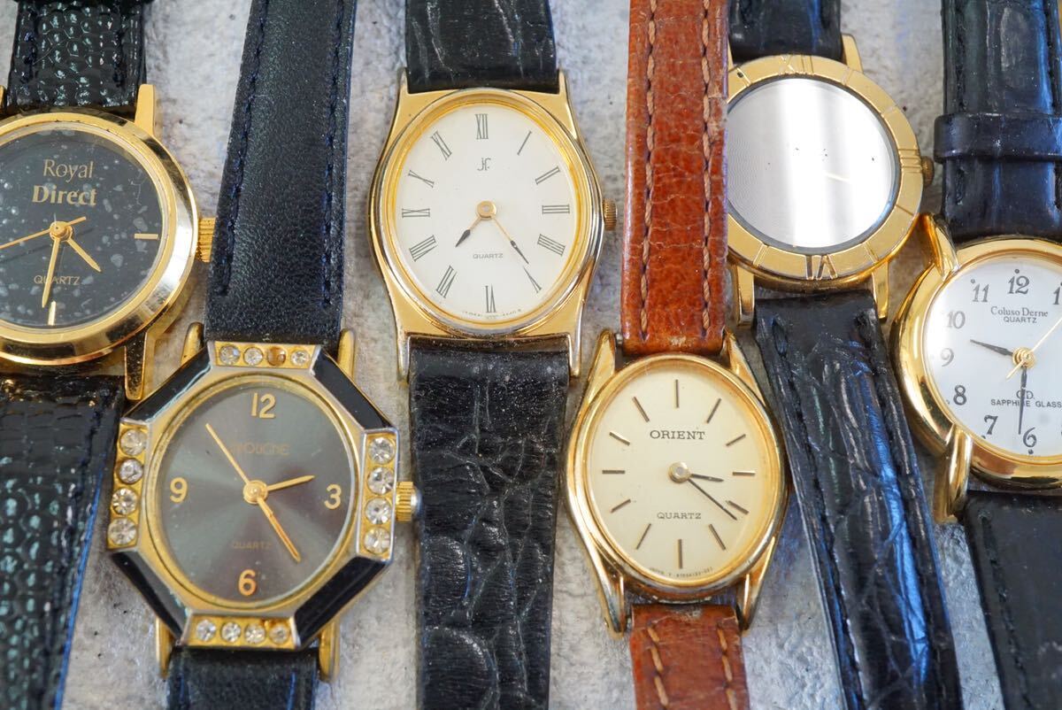 F563 ORIENTなど ゴールドカラー 腕時計 20点セット メンズ レディース アクセサリー クォーツ 大量 まとめて おまとめ まとめ売り 不動品の画像5