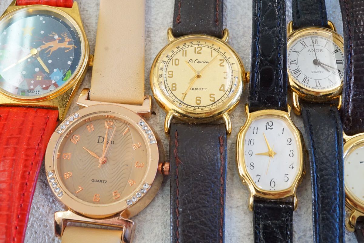 F563 ORIENTなど ゴールドカラー 腕時計 20点セット メンズ レディース アクセサリー クォーツ 大量 まとめて おまとめ まとめ売り 不動品の画像3