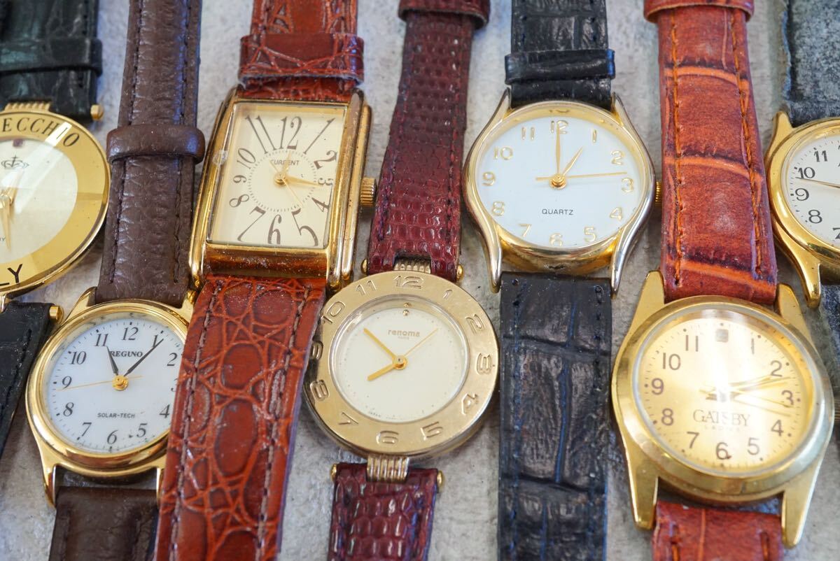 F564 ゴールドカラー 腕時計 20点セット メンズ レディース アクセサリー クォーツ 大量 まとめて おまとめ まとめ売り 不動品の画像4