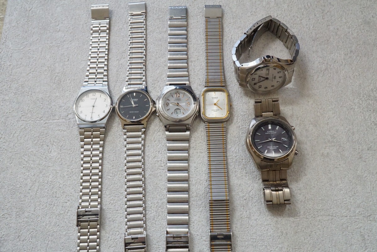 F718 CASIO/ Casio кварц цифровой мужской женские наручные часы 6 позиций комплект аксессуары много совместно . суммировать продажа комплектом неподвижный товар 