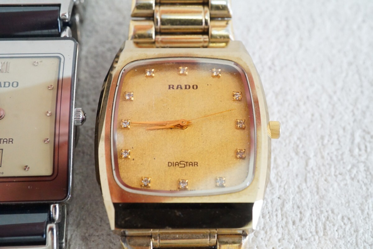 F724 RADO/ Rado DIASTAR Diastar квадратное наручные часы бренд аксессуары кварц много совместно . суммировать продажа комплектом неподвижный товар 