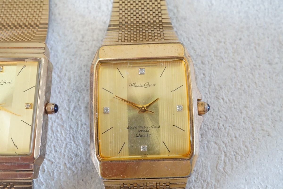 F858 ゴールドカラー スクエア 腕時計 レディース アクセサリー クォーツ 大量 セット まとめて おまとめ まとめ売り 不動品_画像5