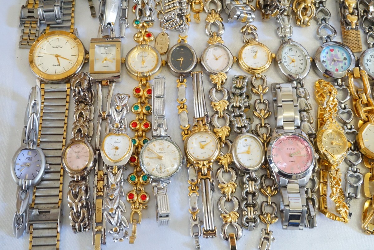 F844 large amount wristwatch 50 point set Vintage accessory men's lady's together . summarize set sale quartz immovable goods 