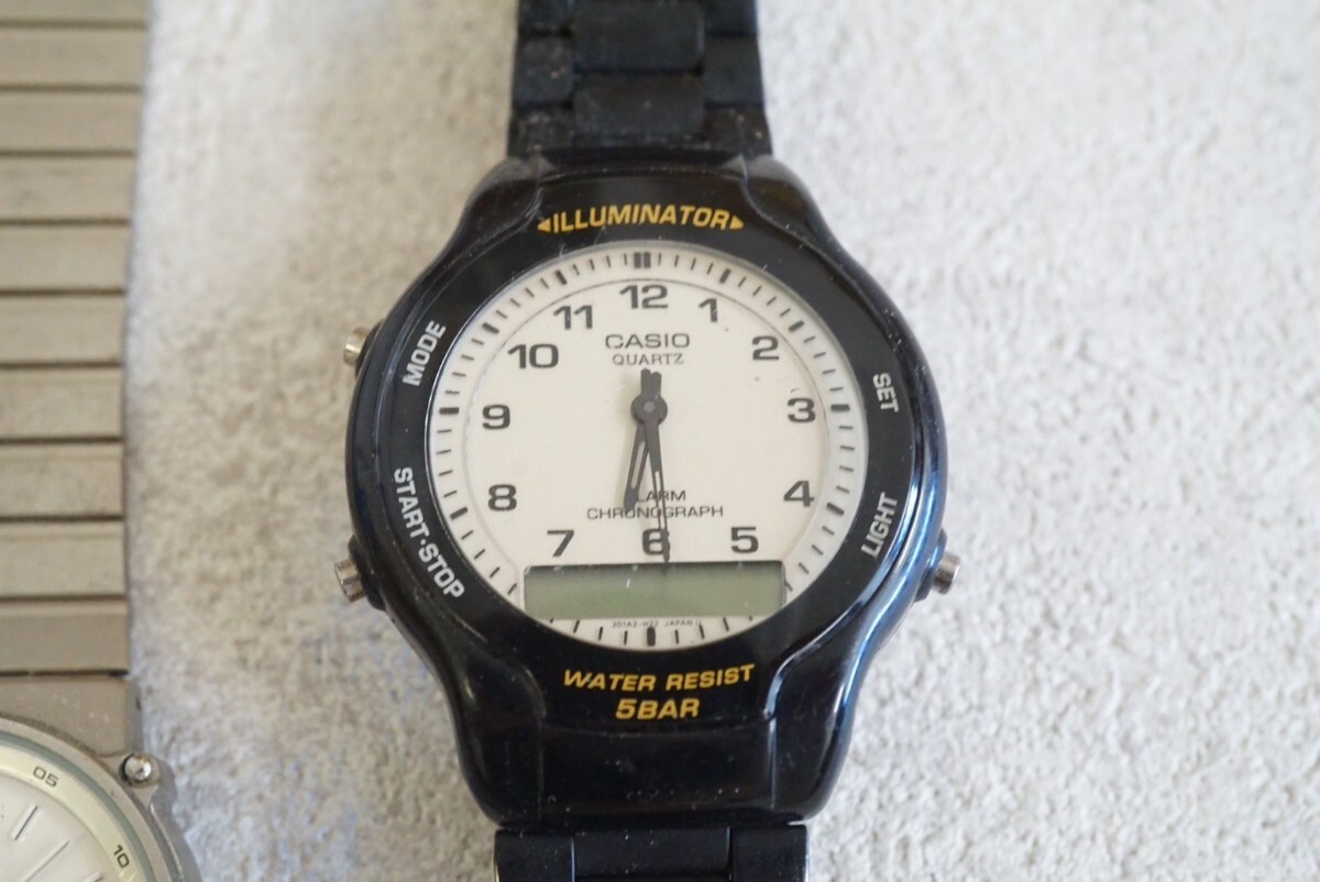 F866 CASIO/カシオ クォーツ デジタル メンズ レディース 腕時計 6点セット アクセサリー 大量 まとめて おまとめ まとめ売り 不動品_画像4