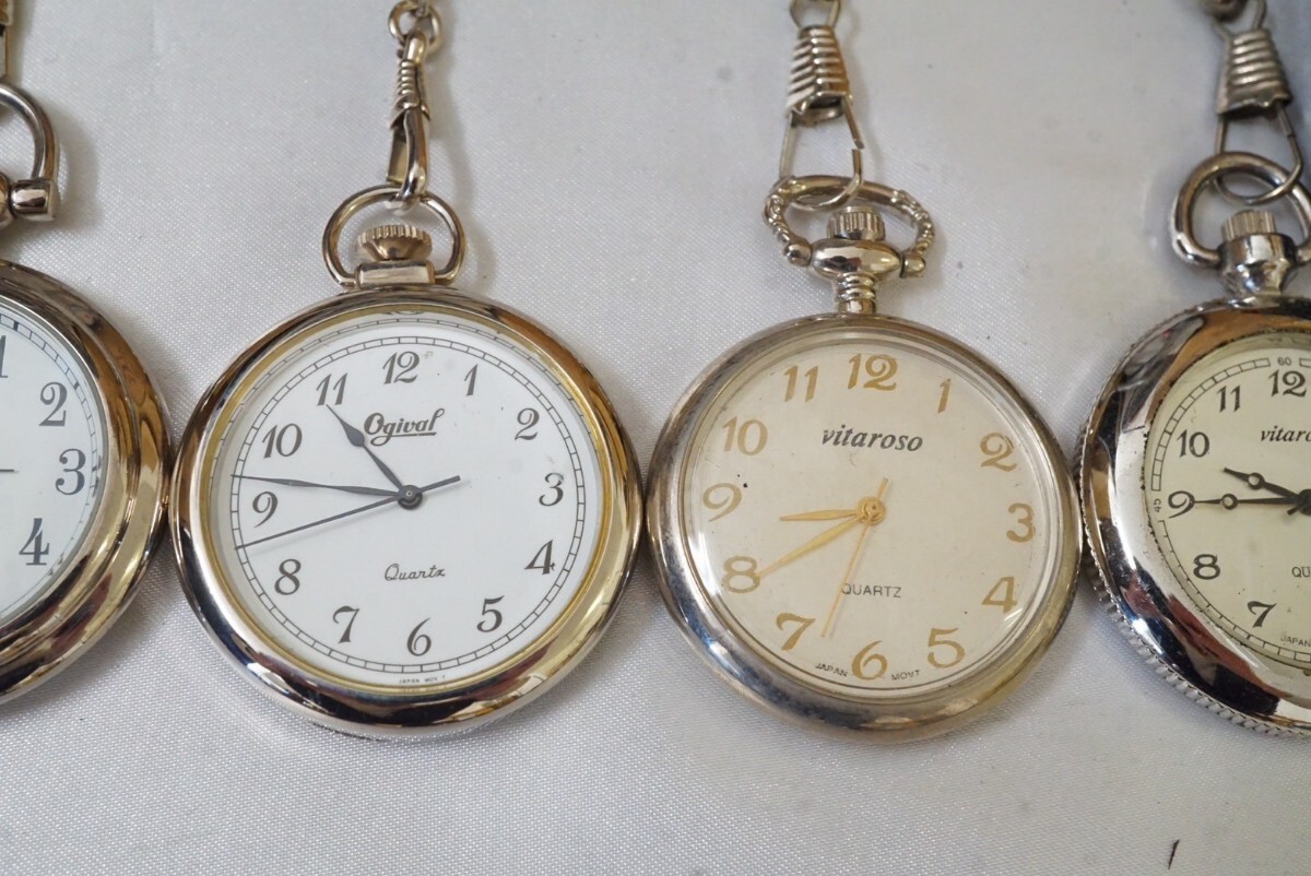 F934 за границей производства содержит карманные часы 7 позиций комплект Vintage аксессуары античный много совместно . суммировать продажа комплектом кварц неподвижный товар 