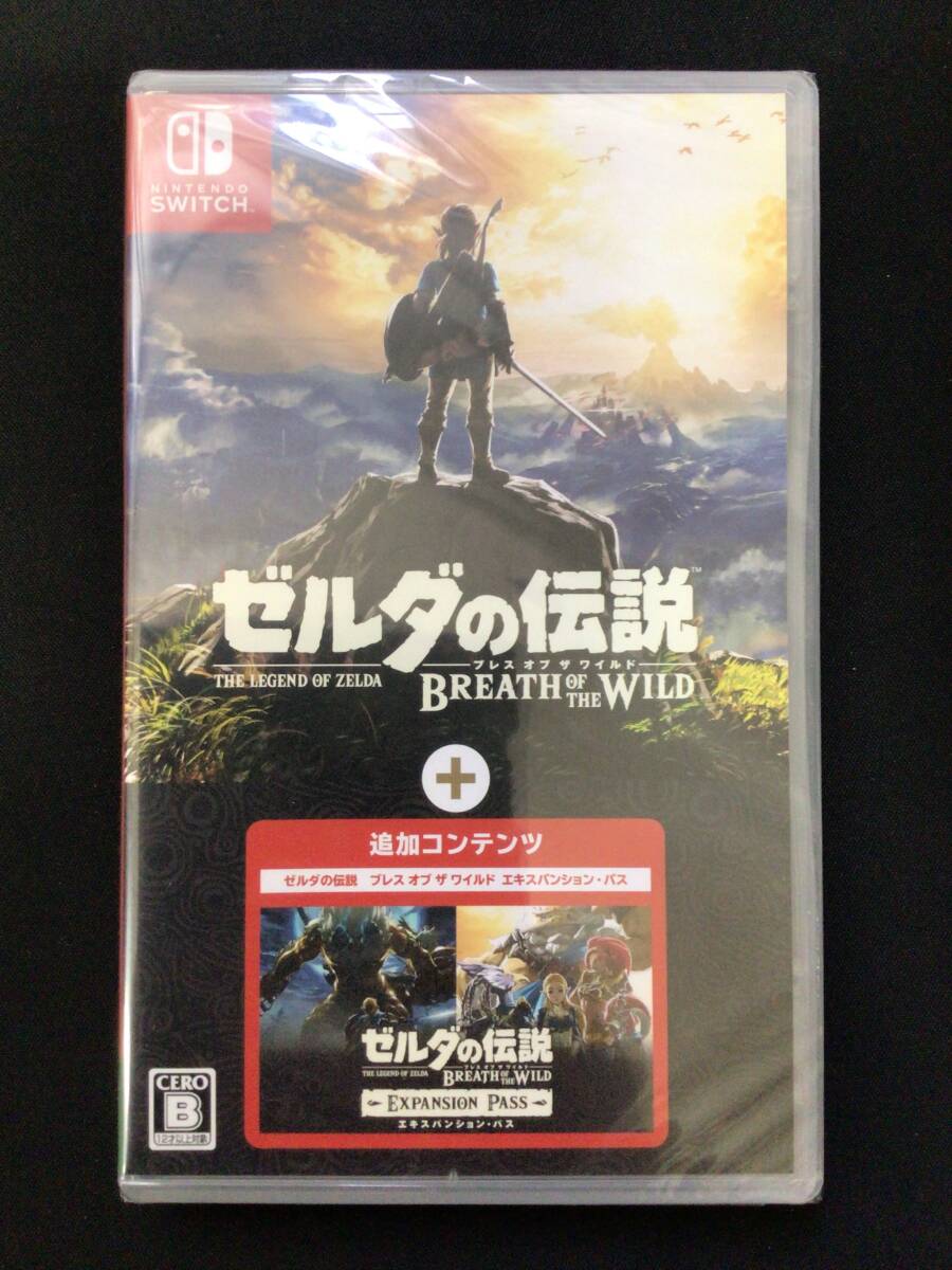 【新品未開封switchソフト】switch ゼルダの伝説 ブレス オブ ザ ワイルド + エキスパンション・パスの画像1