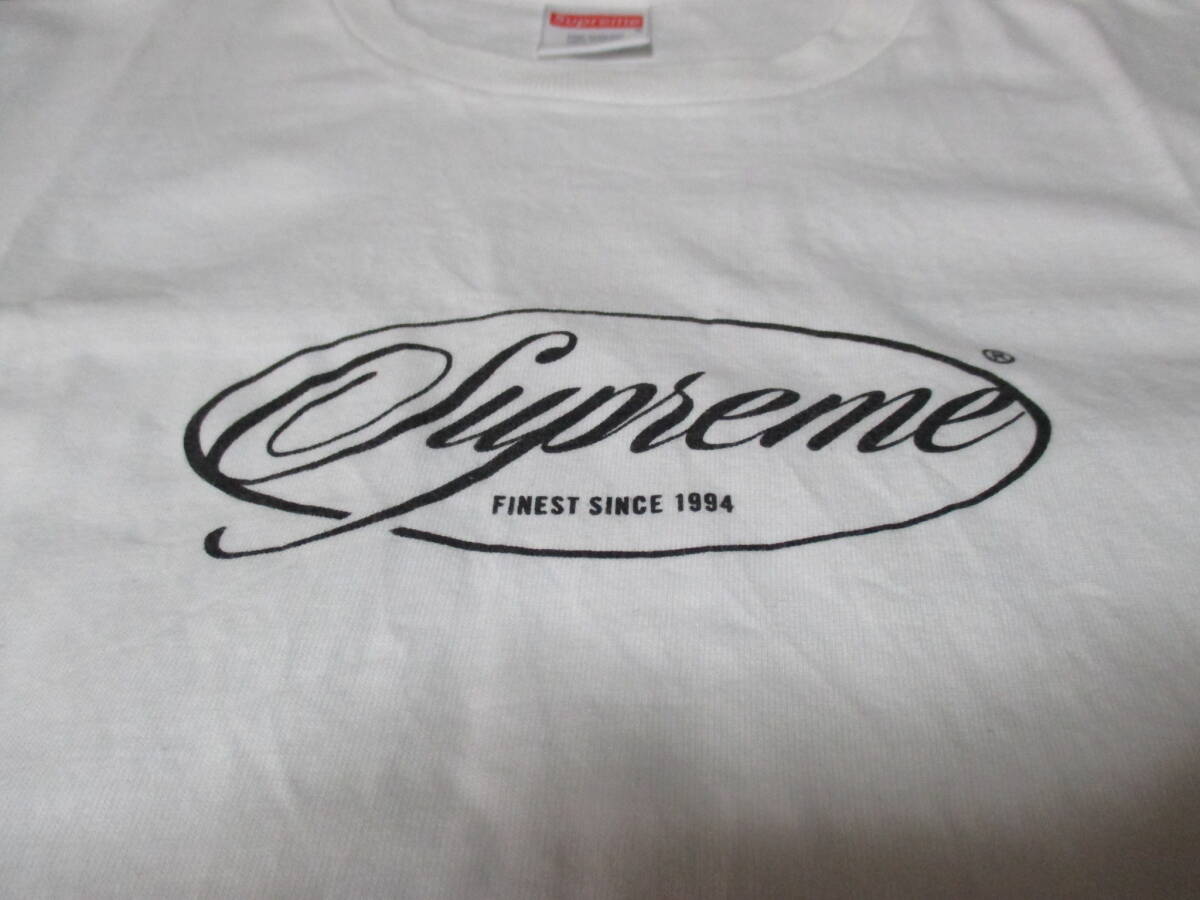 【1回着用・送料400円】Supreme FINEST SINCE 1994 S/S TEE White L シュプリーム ロゴ ホワイトの画像2