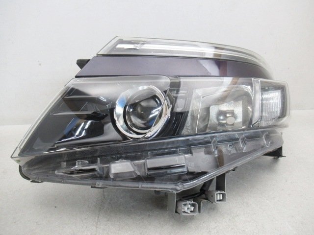 【即決有】 トヨタ ヴォクシー V X 80 ZRR80W 前期 純正 左 ヘッドライト LED ダークバイオレットマイカ ICHIKOH 28-229 (n095477)_画像1