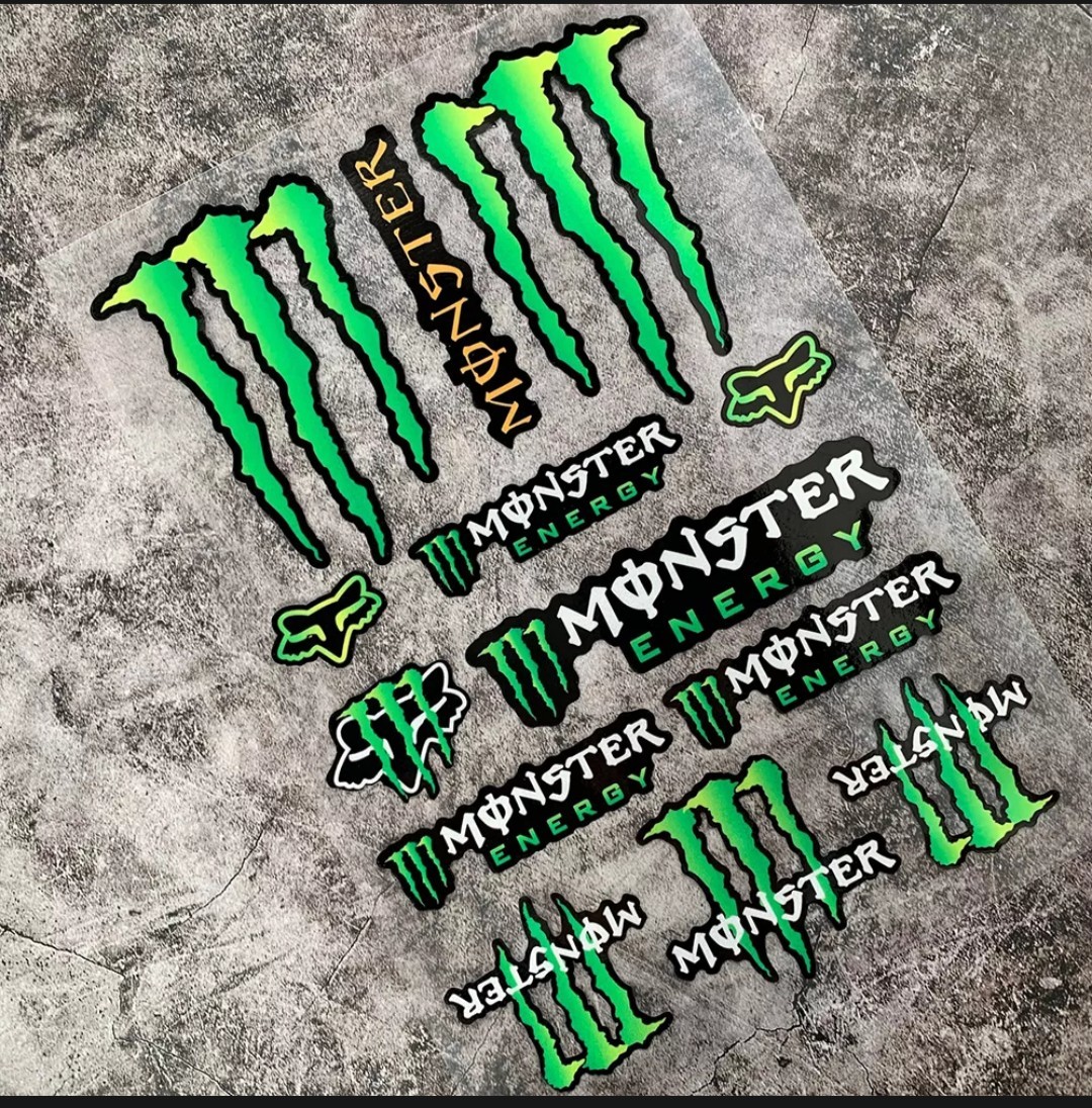 防水反射 ステッカー/モンスターエナジー/バイク/車/ストリート MONSTER ENERGY モンスターエナジー ★プレミアム グレード★の画像3