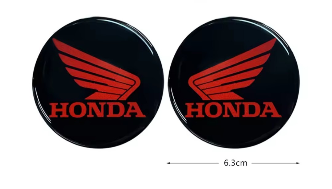 防水反射　HONDA ホンダ 3D ステッカー 2個セット　バイクステッカー　ヘルメットステッカー　タンクパッド　タンクステッカー 6.3センチ_画像2