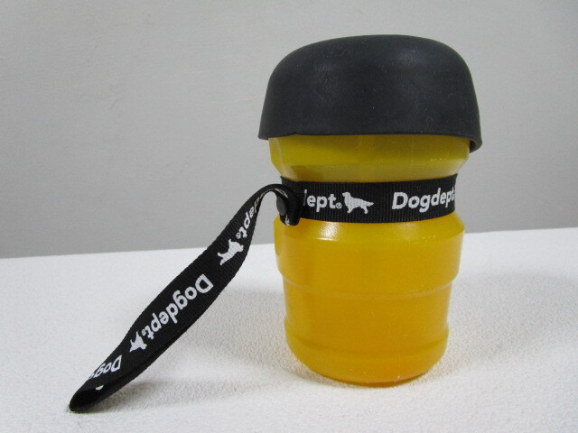 DOG DEPT ドッグデプト EASY WATER BOTTLE 給水ボトル イエロー 中古 定価1650円の画像1