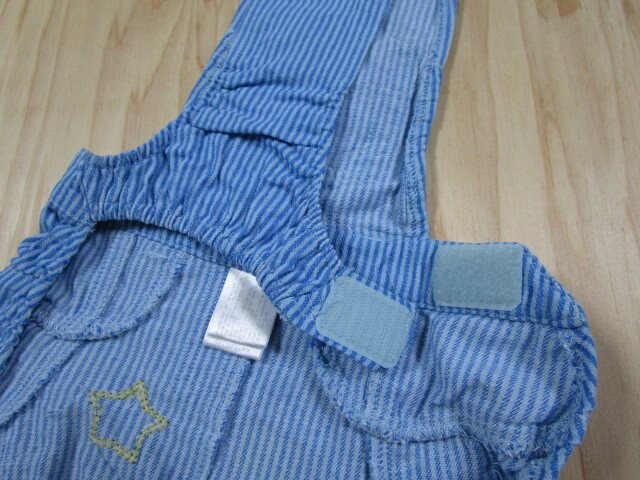  pet pala dice DS size waist around 37cm Mickey overall pants blue stripe used 