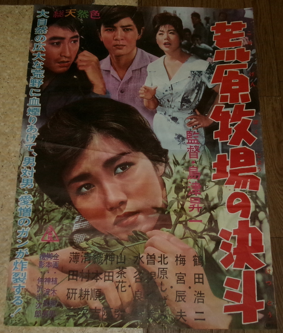  old movie poster [.. ranch. decision .] crane rice field . two north ....