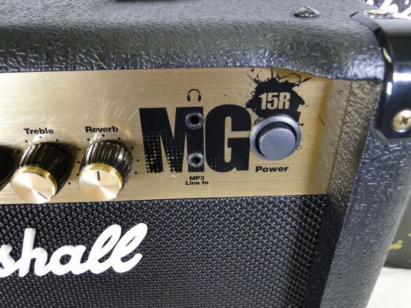 【動作確認品】Marshall/マーシャル ギターアンプ MG15R 15W コンボタイプ 元箱付き/120サイズ_画像6