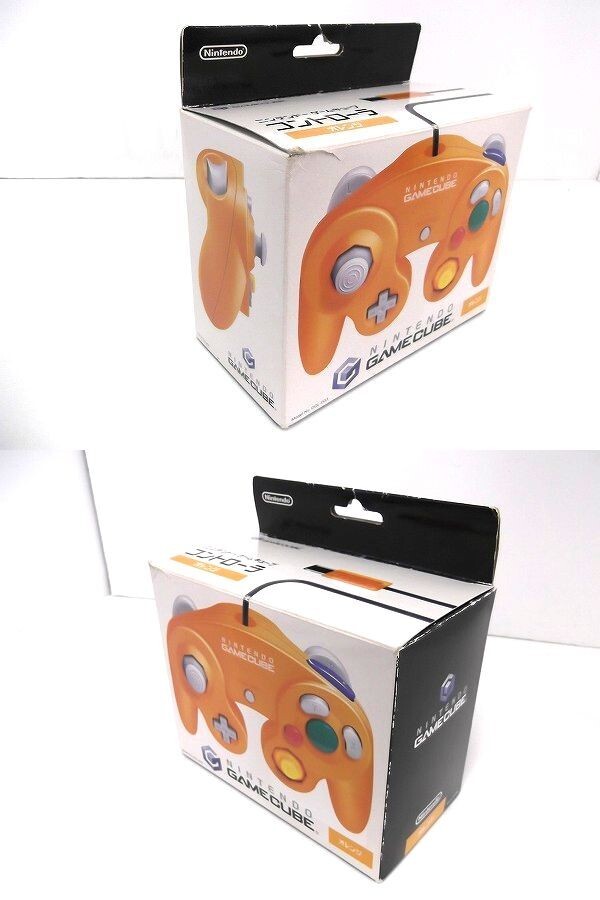 ニンテンドー GAME CUBE/ゲームキューブ コントローラ オレンジ DOL-003 箱有り 任天堂/60サイズの画像7