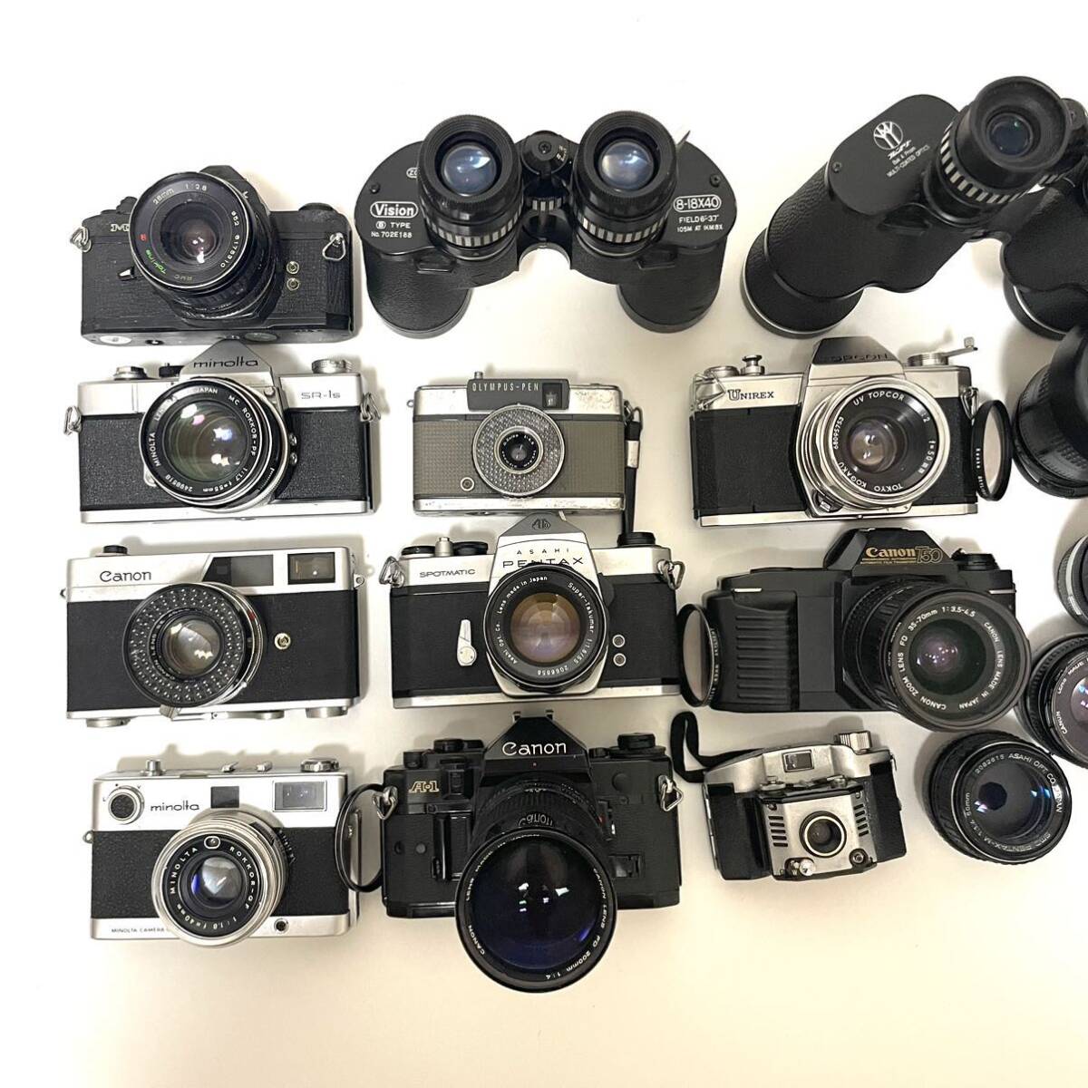 [1 jpy ~] camera lens binoculars strobo camera accessory summarize 28 point Canon MINOLTA PENTAX NIKON OLYMPUS etc. Junk 