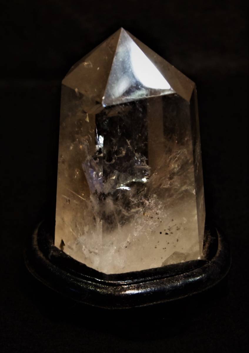 天然石 265ｇブラジル産水晶 ポイント（六角柱）パワーストーン　クリスタル一本剣 【即決送込】