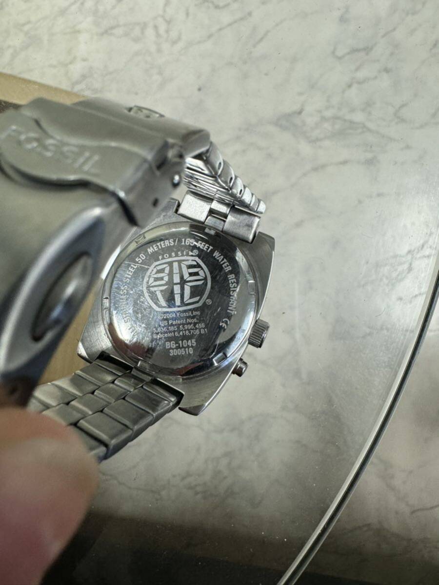  used * men's wristwatch FOSSIL/ Fossil BIG TIC/ big tikJR-8122