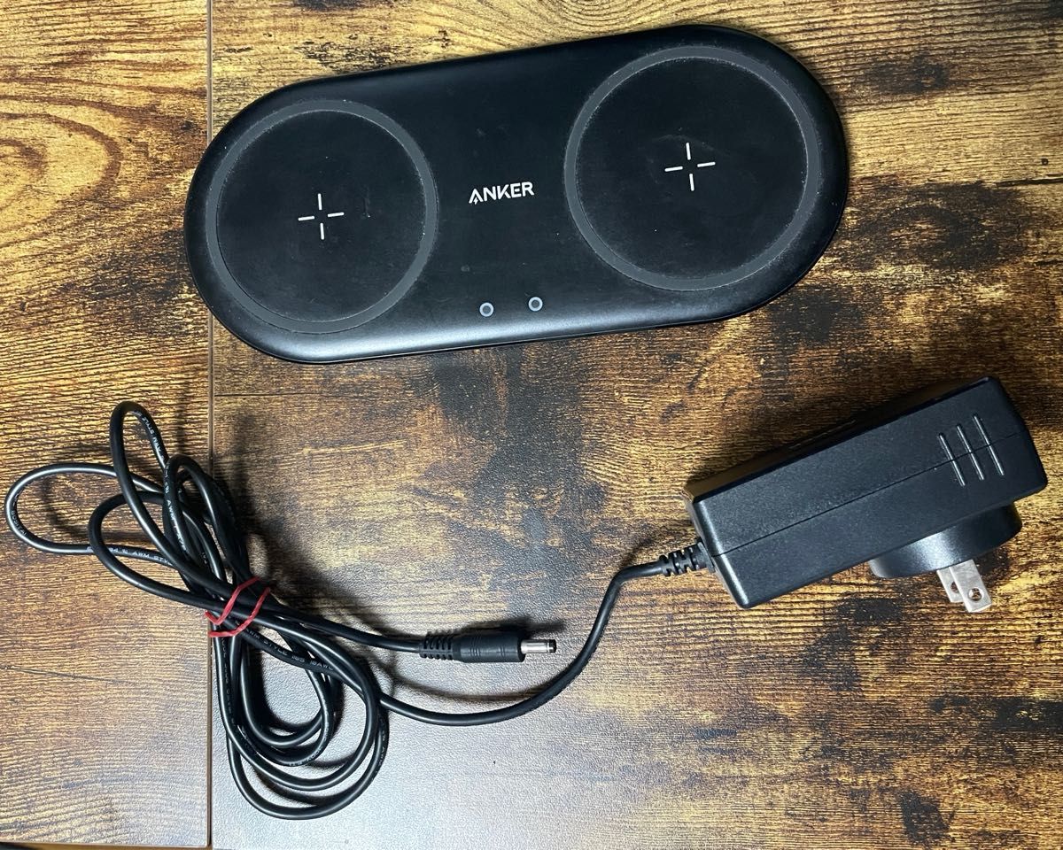 Anker PowerWave 10 Dual Pad ワイヤレス充電器 ACアダプタ付属 Qi認証 最大10W出力 (ブラック)