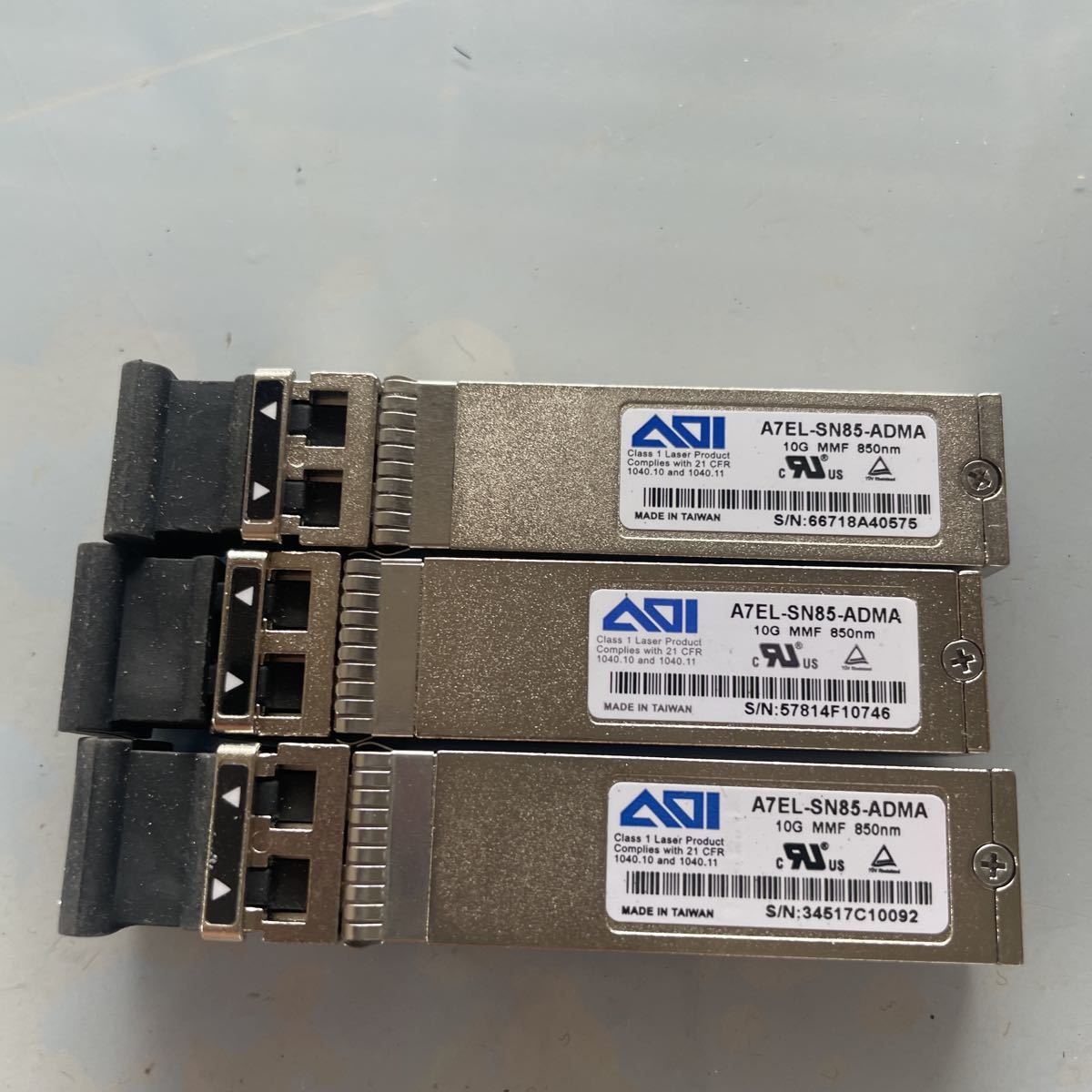 (Q46）ADI A7EL-SN85-ADMA 10G MMF850nm 3点【中古動作品】の画像1