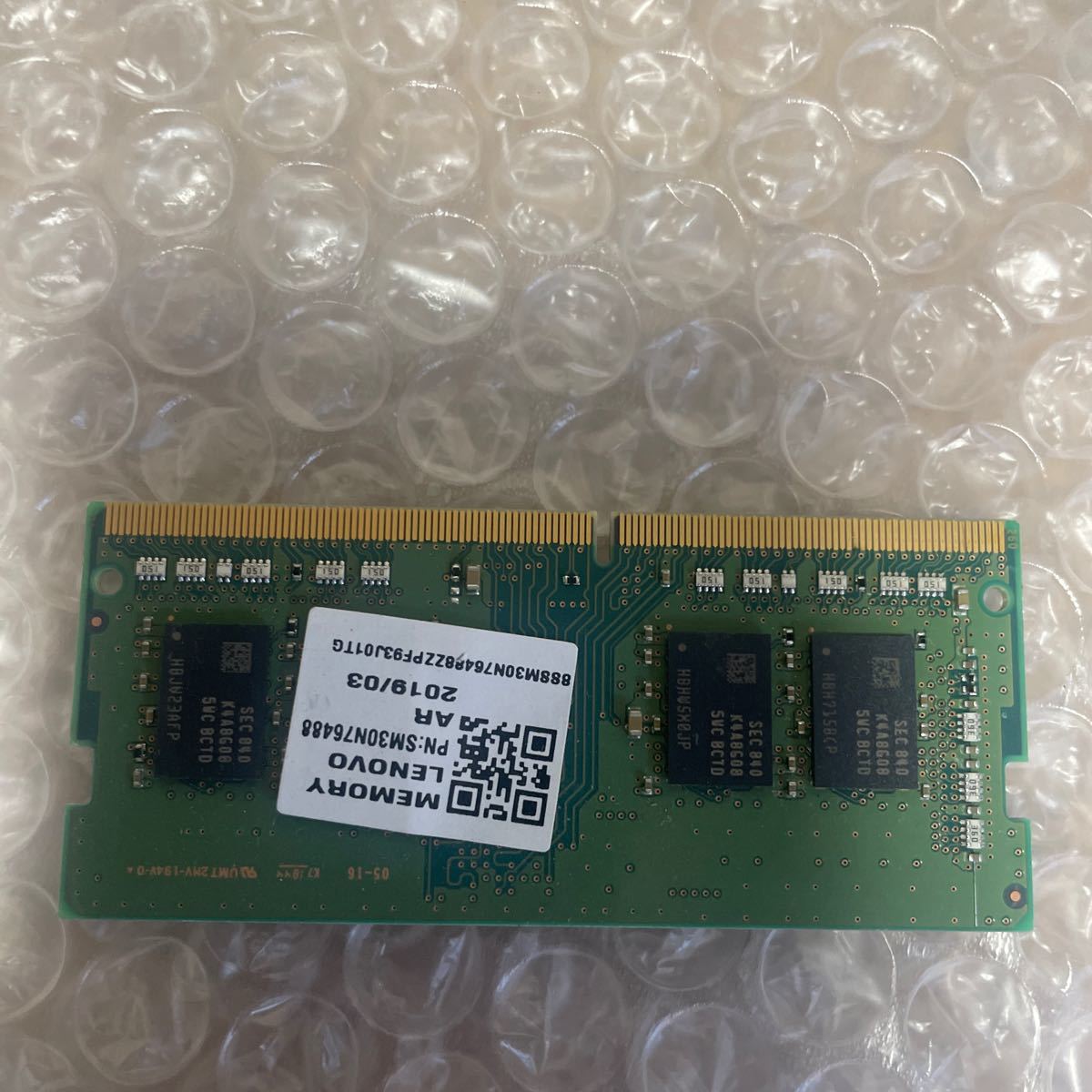 SAMSUNG 8GB 1Rx8 PC4-2666V-SA1-11ノート用 8GB 1枚_画像2