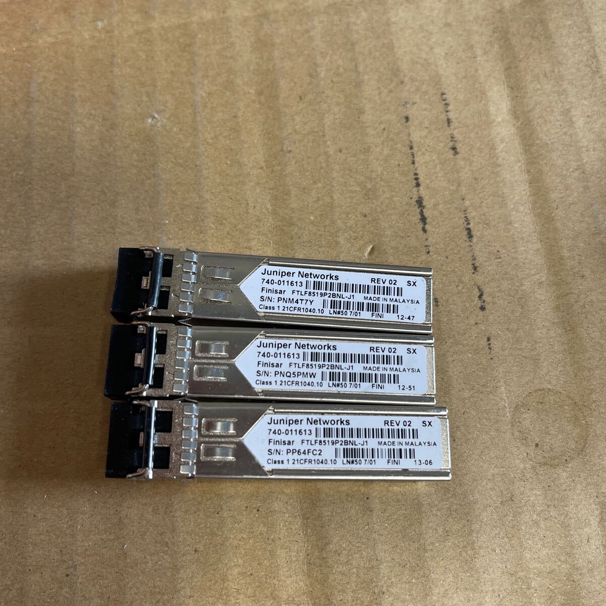 (414)3個セット Juniper 10GE SFP+ SR 740-011613_画像1