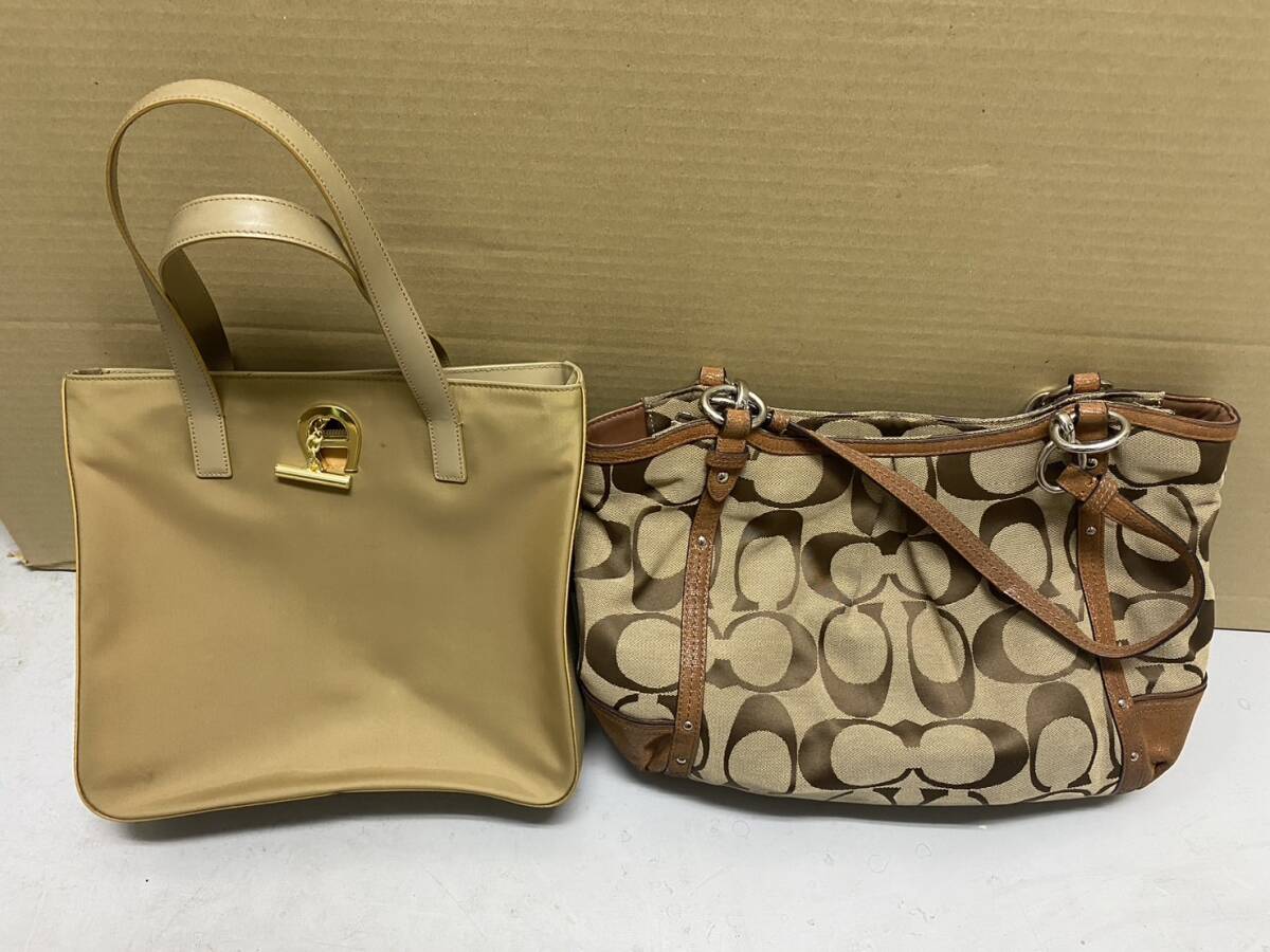 【MC14.2YR】１円スタート バッグおまとめ 10点以上 COACH FEILER AIGNER パノマピカソ等 ショルダーバッグ ハンドバッグ _画像2