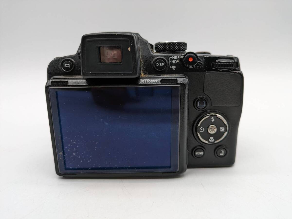 【OP13457SA】1円～ NIKON ニコン COOLPIX P500 カメラ ブラック レンズ NIKOR 36X WIDE OPITICAL ZOOM ED VR 付属品無し 動作未確認品_画像3