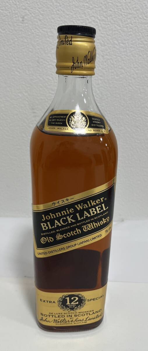 [SOB3821SG]1 jpy ~Johnnie Walker Johnny War car black label whisky 750ml 43 times not yet . plug long-term keeping goods present condition goods sake alcohol 
