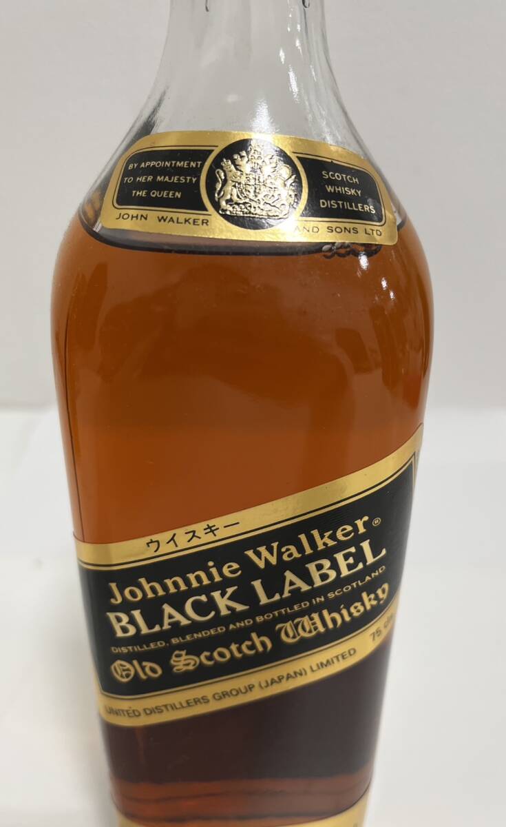 [SOB3821SG]1 jpy ~Johnnie Walker Johnny War car black label whisky 750ml 43 times not yet . plug long-term keeping goods present condition goods sake alcohol 