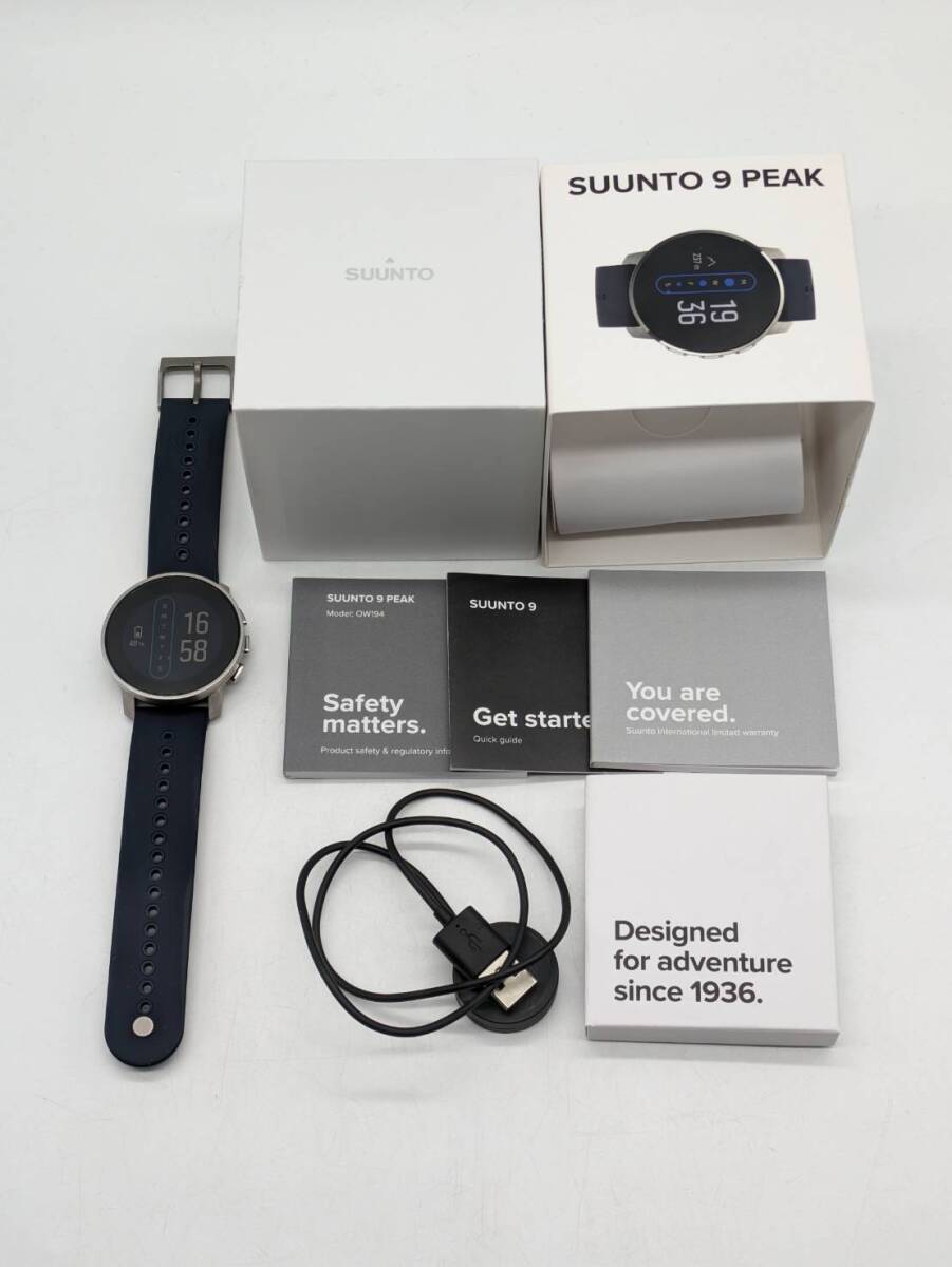 [OP13486SA]1 jpy ~SUUNTO 9 PEAK Suunto OW194 operation goods box / with charger rechargeable smart watch men's clock sport GPS correspondence electrification has confirmed 