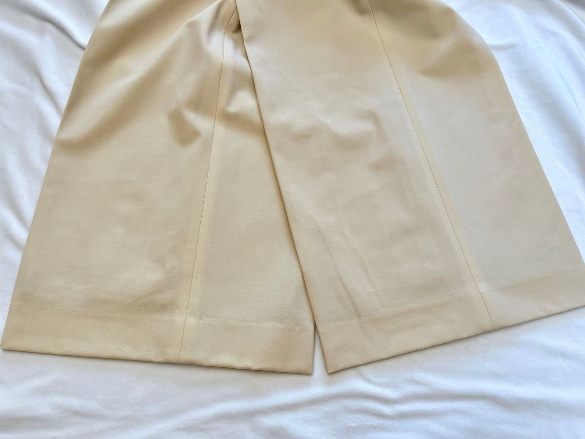 試着のみ theory 22SS パンツ ワイド バターイエロー ベージュ S 試着のみ theory 22SS パンツ ワイド バターイエロー ベージュ S