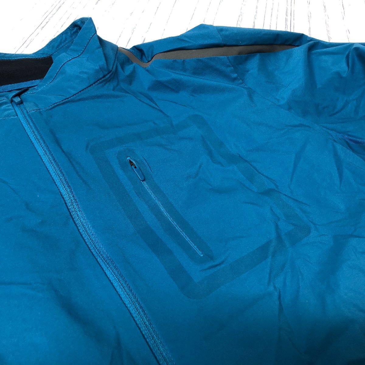 m001 F(30) Rapha ラファ クラシックウィンドジャケット2 メンズMサイズ ブルー ウィンドブレーカー Classic Wind JacketII サイクルウェアの画像4