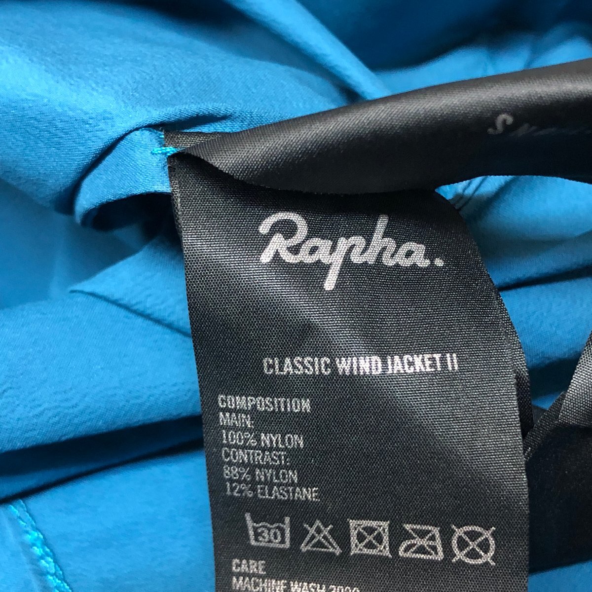 m001 F(30) Rapha ラファ クラシックウィンドジャケット2 メンズMサイズ ブルー ウィンドブレーカー Classic Wind JacketII サイクルウェアの画像7