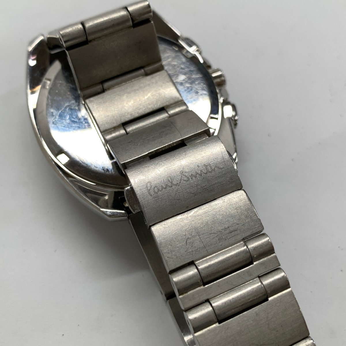 f001 Z4 55. Paul Smith Paul Smith мужской часы наручные часы кварц нержавеющая сталь 0520-T0011519 GN-4-S синий запись поверхность рабочий товар 
