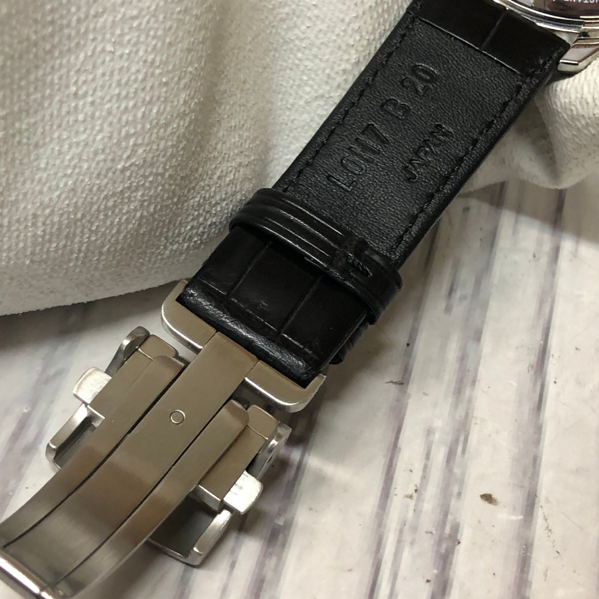 m001 Y3 極美品 SEIKO PRESAGE セイコープレサージュ メンズ 自動巻 腕時計 6R15-03V0 琺瑯文字盤 裏スケ デイト 動作品 箱付き_画像8