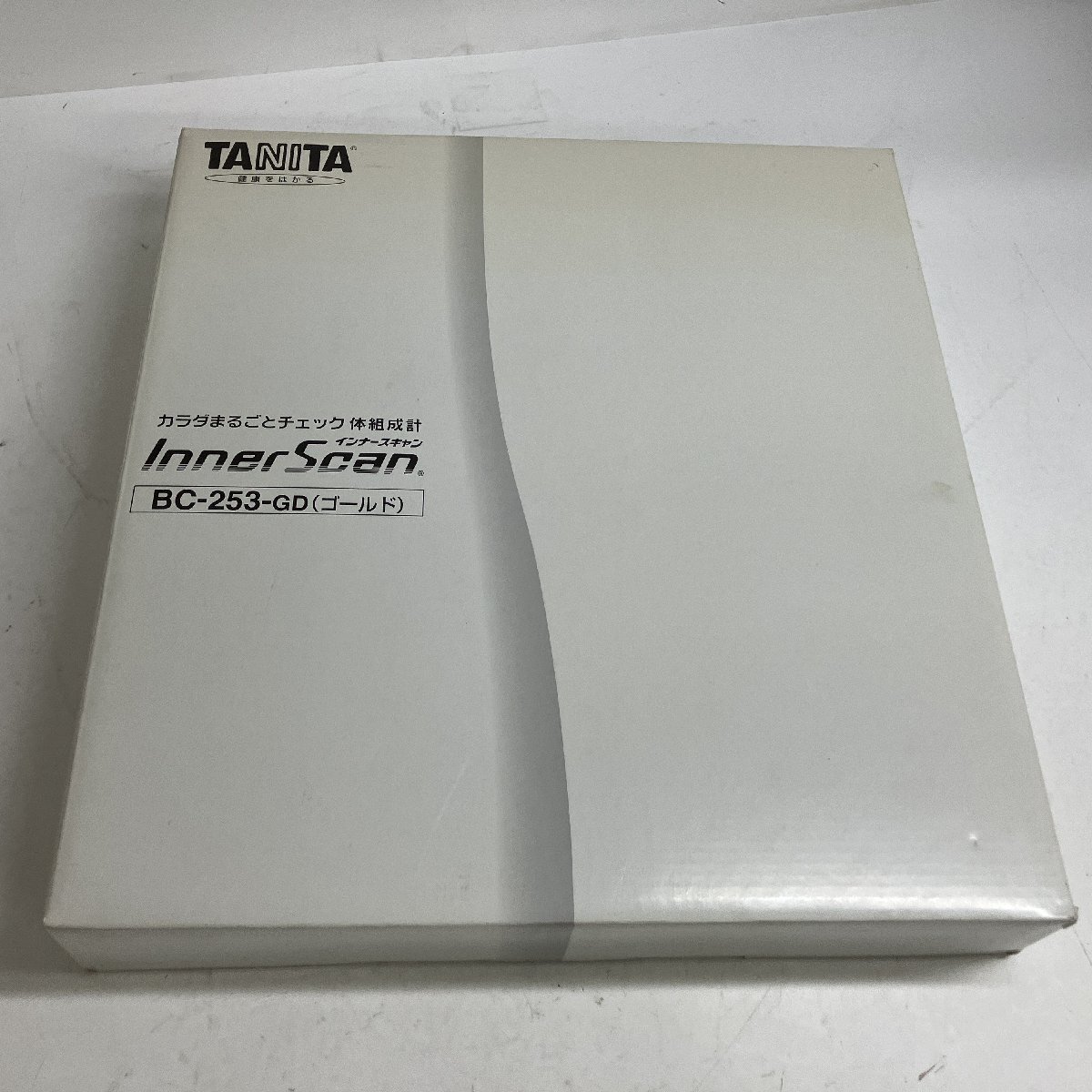 f001 E TANITA 体重計 インナースキャン BC-253 タニタ体組成計 ゴールド 保管品_画像1