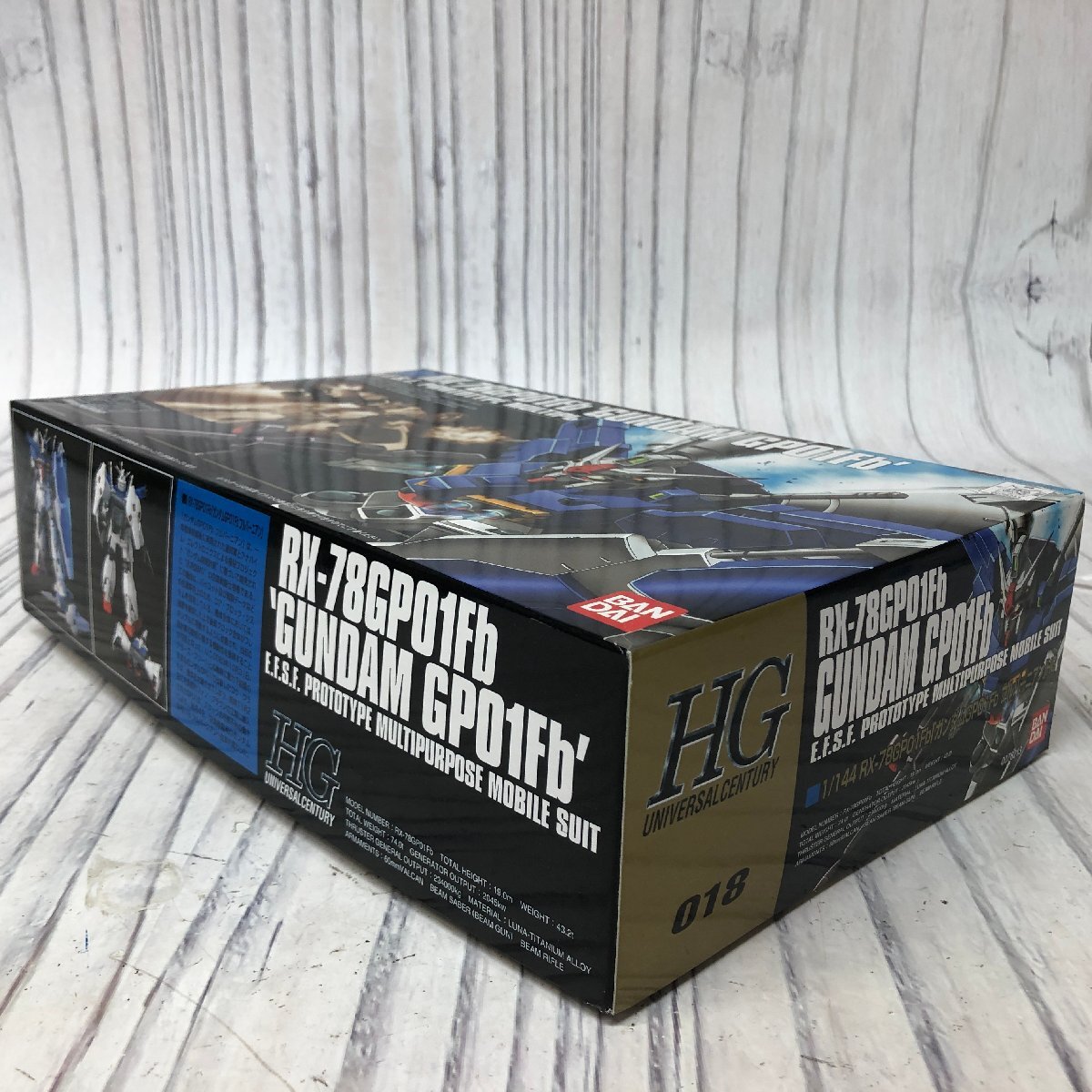 m001l X 400. バンダイ ガンプラ HG 1/144 RX-78GPO1Fd ガンダムGPO01Fb フルバーニアン プラモデル 保管品_画像3