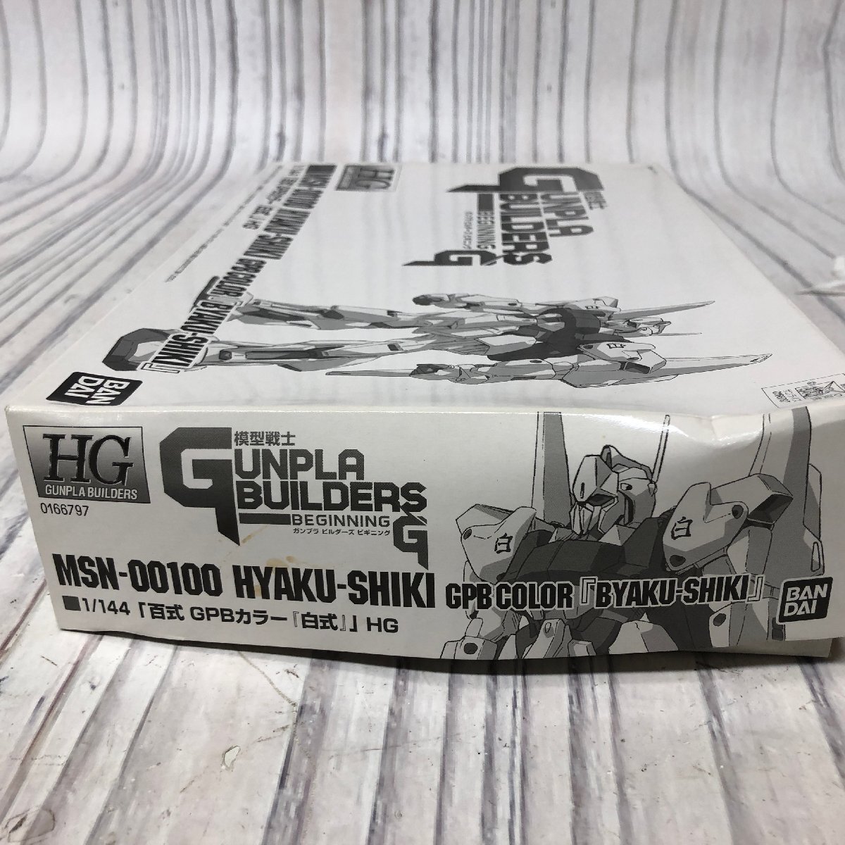 m001l X 381. バンダイ ガンプラ HG 1/144 百式 GPBカラー 白式 プラモデル 保管品_画像2