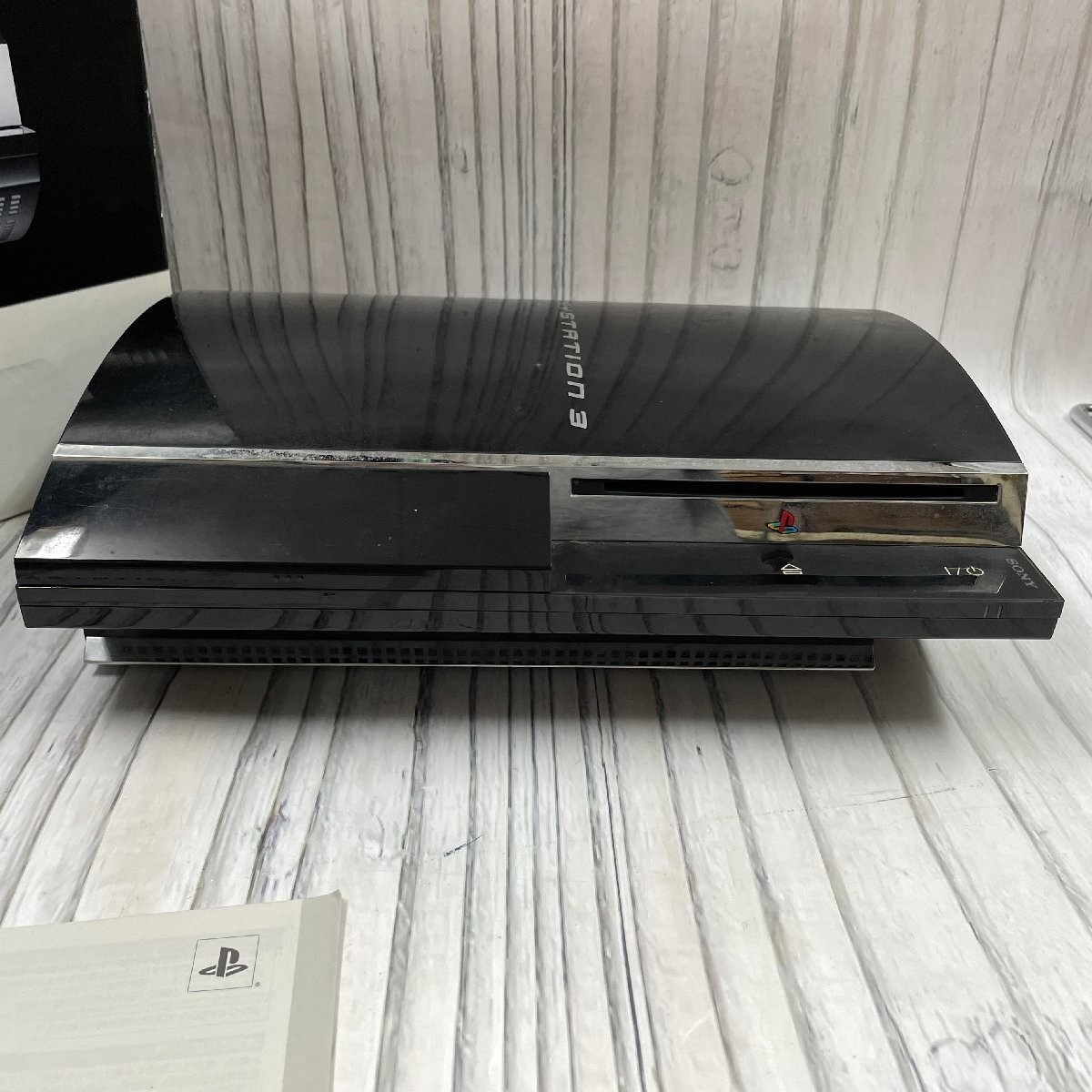 m002 B5(120) ジャンク品 SONY ソニー PLAYSTATION3 Blu-ray ブルーレイデスク 60GB CECHA00 ブラック_画像5