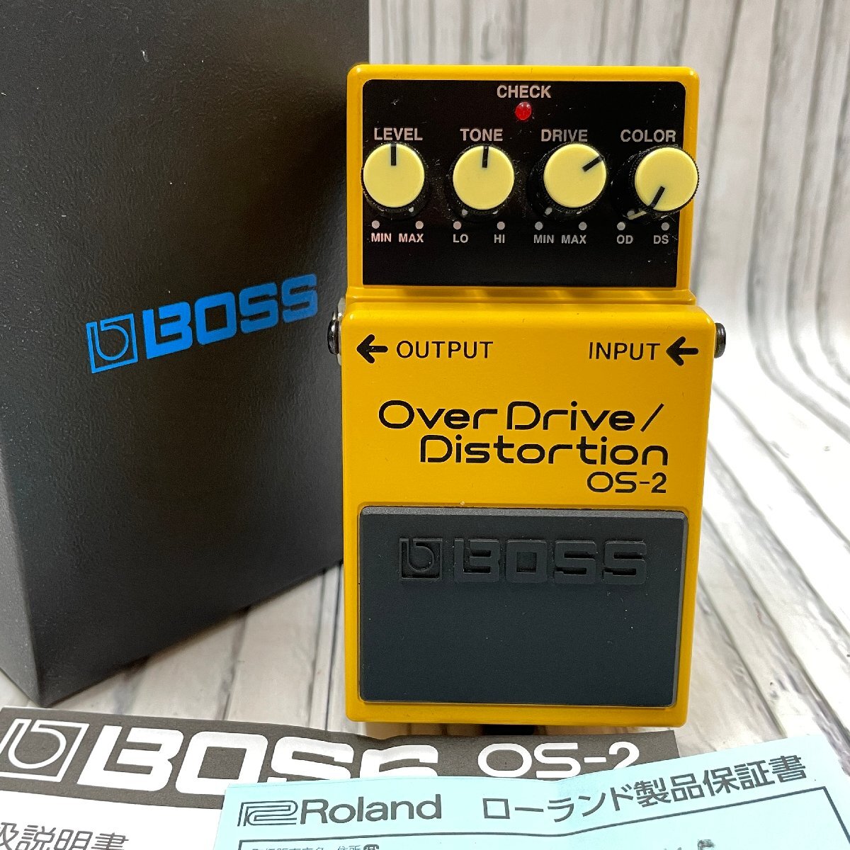 m002L D2(60) 動作品 BOSS ボス OS-2 Over Drive Distortion オーバードライブ ディストーション 音響機器 音響機材_画像1