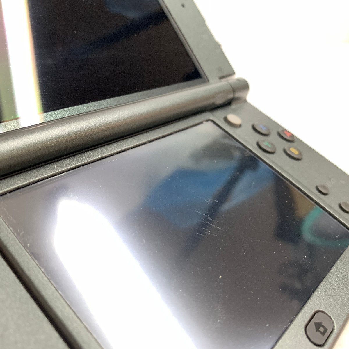 f001 E Nintendo NEW 3DS LL 動作確認、初期化済 任天堂 NEW3DS LL 本体 RED-001　充電器付き_画像7