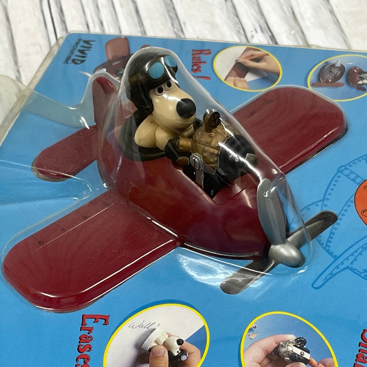 m002 D3(60) нераспечатанный Wallace&Gromit Wallace . Gromit самолет type фигурка канцелярские товары 