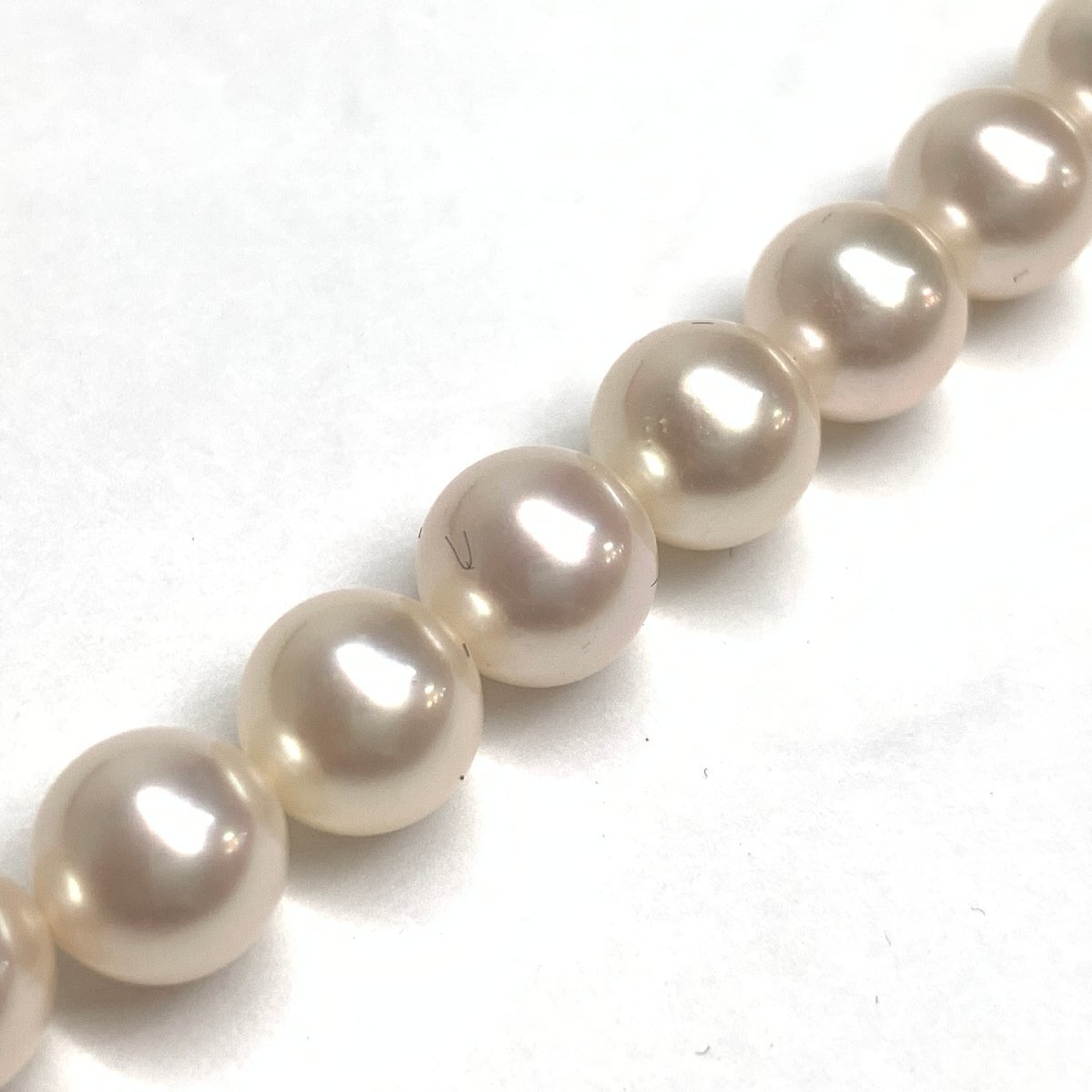 f001 B pearl necklace silver SILVER stamp . approximately 7.4mm length approximately 42cm weight approximately 33g accessory case attaching 