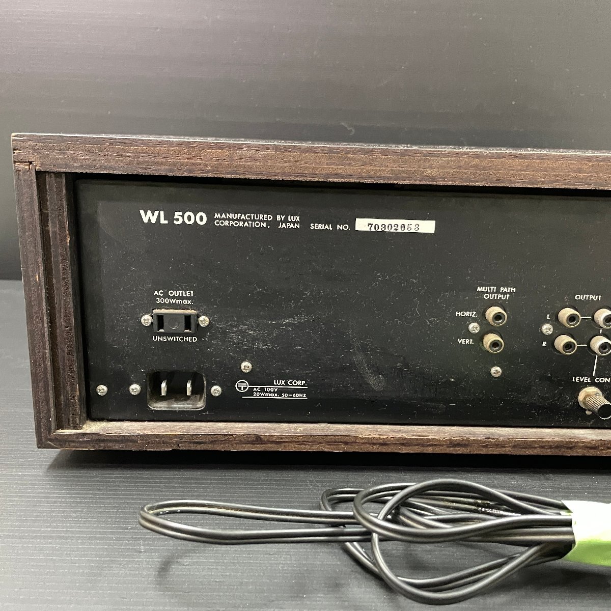 m002l URA LUXMAN ラックスマン AM FM チューナー ステレオチューナー　WL500 WL 500 音響機器_画像7