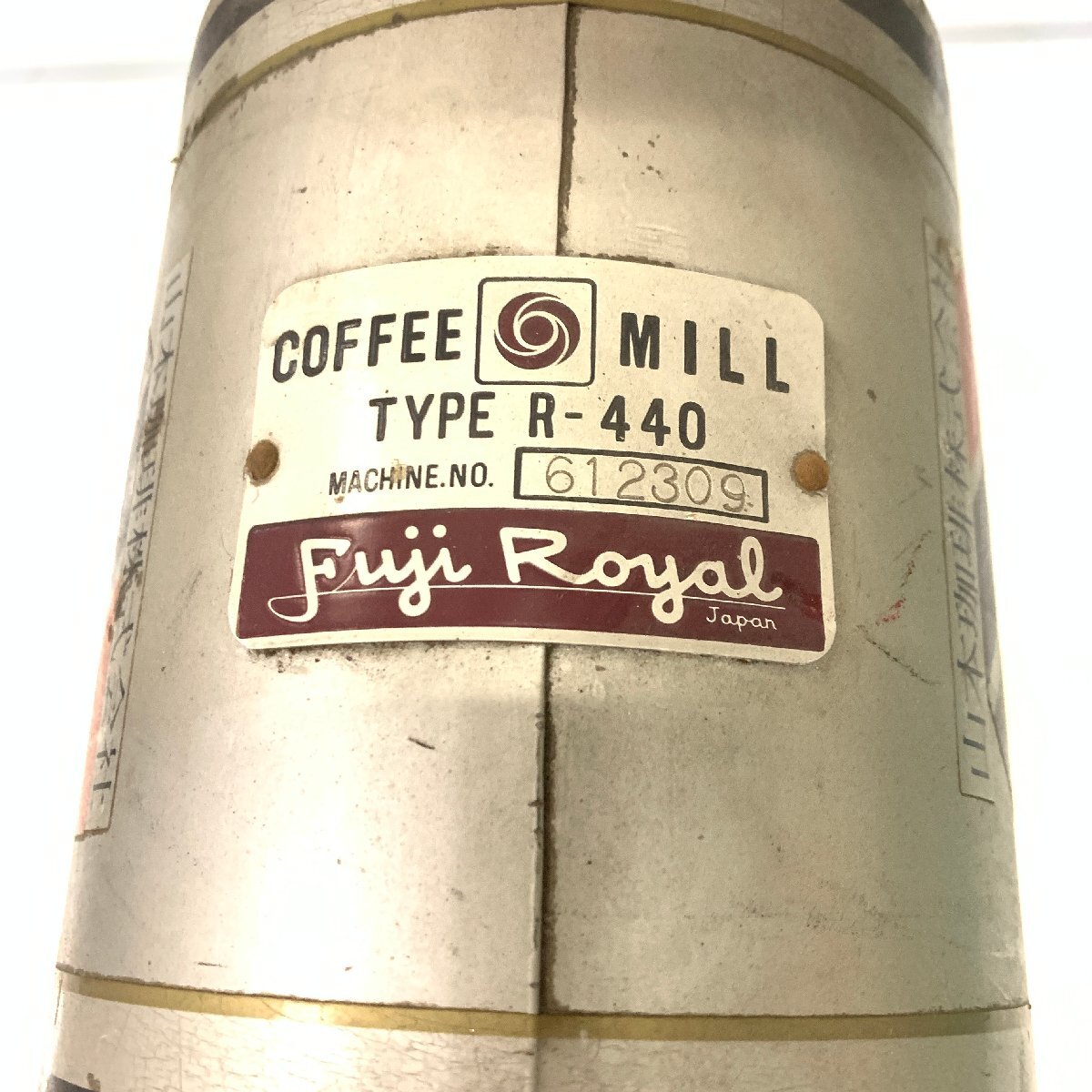 s001 C4 FUJI ROYAL Fuji royal electric coffee mill R-440 silver Yamamoto .. corporation business use electrification possible operation goods 