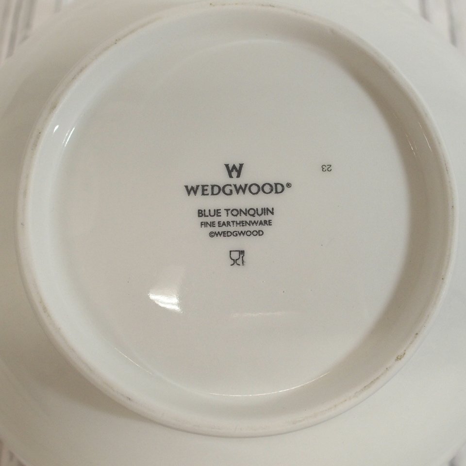 f002 H2 WEDGWOOD ウェッジウッド BLUE TONQUIN ティーポット アンティーク 茶器 茶道具の画像7