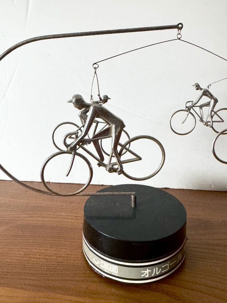 ISHIGRO ビンテージ 自転車 オルゴール モビール 昭和レトロの画像3