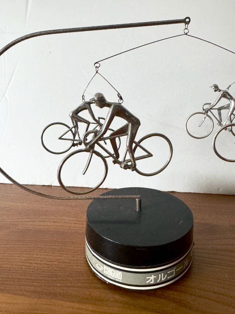 ISHIGRO ビンテージ 自転車 オルゴール モビール 昭和レトロの画像4